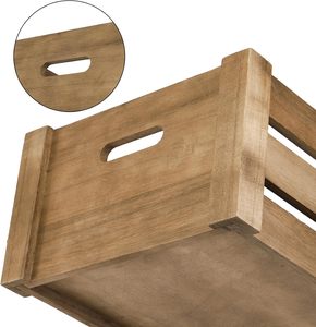 Mộc Mạc Trang Trí Bằng Gỗ Thùng Bộ 3 Gỗ Lưu Trữ Tổ Thùng Với Xử Lý Lưu Trữ Container - Product Image 5