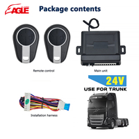 Kit de lève-vitres électriques universel robuste à 4 portes avec verrouillage centralisé et système d'entrée sans clé à distance 24v