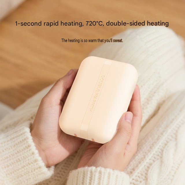 New 2-in-1 Magnetic Split Hand Warmer, Mini USB Rechargeable Hand Warmer with Digital Display