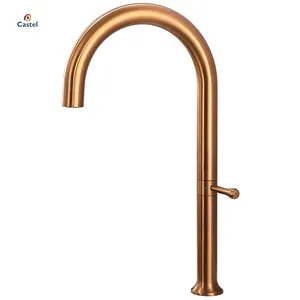 Popular Rose Gold Hot And Cold Kitchen Pressurized Stainless Steel Fully Covered Rotating Faucet
