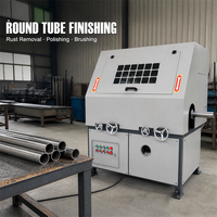 Machine de polissage professionnelle pour tubes métalliques, avec roue abrasive à grain personnalisé pour décapage de rouille, polissage et finition à effet brossé