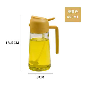 Distributeur et pulvérisateur d'huile de cuisine 2 en 1, anti-fuite, applicable pour la cuisson et la friture, 16 OZ 470 ml - Product Image 2