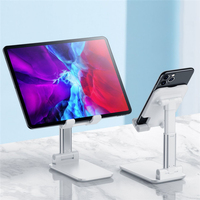 Support de téléphone et tablette pliable et portable en ABS écologique, réglable en hauteur, avec miroir – Meilleure vente