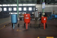 Cabinet de sablage sans poussière mobile automatique avec roues