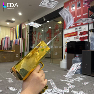 Pistola de Billetes LEDA de Color Personalizado, Accesorios para Fiestas y Eventos, Pistola de Dinero Eléctrica de Plástico para Bodas - Product Image 4