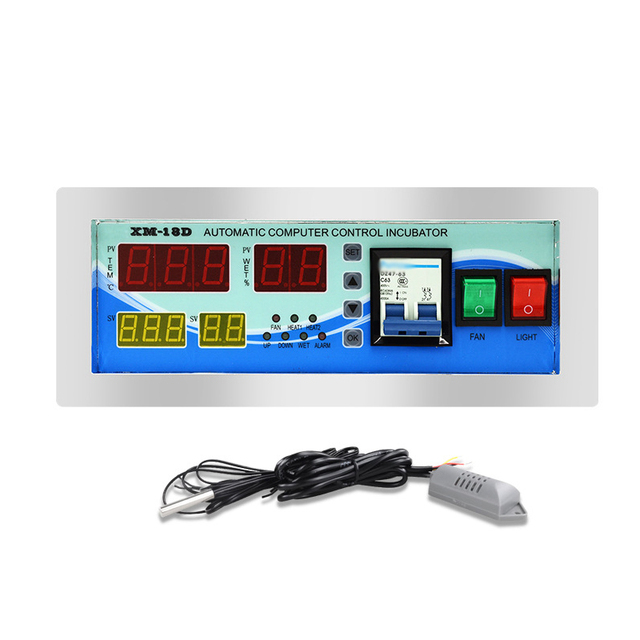 XM-18D Incubation Controller Automatic Incubator Thermostat Intelligent Temperature and Humidity Controller