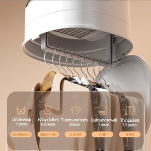 Tendedero Eléctrico Semiautomático Portátil Mini de 600W, Capacidad de 5-9.9kg, Clase Energética A+, Diseño Plegable para Hogar, Hotel y Exteriores - Product Image 3