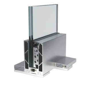 ระบบราวกันตกกระจกแบบไร้กรอบ ช่องอะลูมิเนียมรูปตัวยู สำหรับระเบียงภายนอกอาคาร - Product Image 1