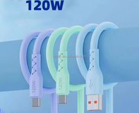 Câble de charge rapide USB-A vers Type-C 120W 6A avec gaine TPE et conducteur en cuivre pur pour téléphone portable iPhone et iPad (1m/2m)
