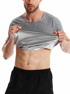 Camisetas de Sauna King Mcgreen <span class=keywords><strong>Star</strong></span> para Hombre, Camiseta Deportiva de Manga Corta con Compresión para Gimnasio, Ejercicio, Pérdida de Peso, Quema de Grasa, Moldeadora - Product Image 6