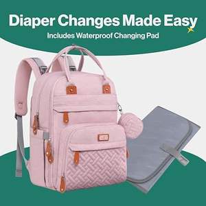 Muestra gratuita de mochila pañalera de gran capacidad para mujer, multiusos, para bebé niño o niña - Product Image 2