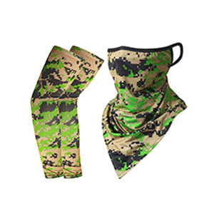 Manchons de cyclisme avec cache-cou camouflage, séchage rapide, anti-UV, coupe-vent pour sports de plein air, pêche, kit unisexe adulte - Product Image 3