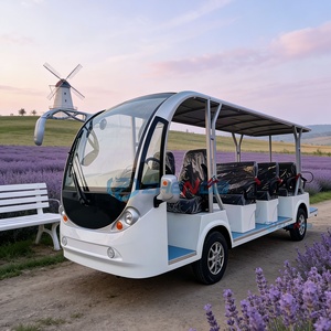 White Electric City Bus 14 Passengers Fully Enclosed Style Drive Brand New China Luxury Tourist Electric Mini Sightseeing Bus - Product Image 6