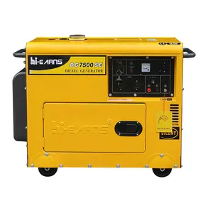 Hiearns Single phase AC di động máy phát điện diesel dg7500se 5KW