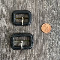 Boucle de ceinture personnalisée en cuir véritable et alliage de zinc pour vêtements, quincaillerie de sangle réglable pour bricolage, boucles coulissantes OEM