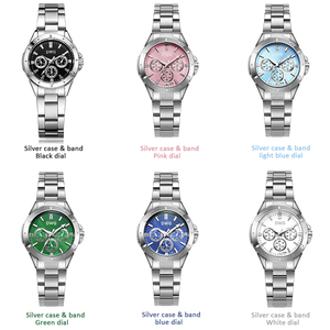 Correa de reloj de acero inoxidable para mujer, reloj de pulsera de cuarzo personalizado de fábrica, fabricantes en China - Product Image 3