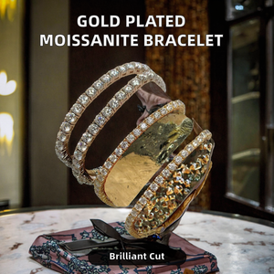 Bracelet tennis en argent sterling 925 pour enfants, moissanite D VVS, design géométrique, tailles 2 mm-6,5 mm, cadeau idéal - Product Image 3