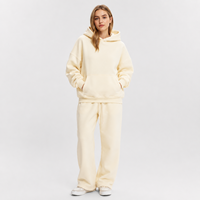 Ensemble survêtement décontracté en molleton surdimensionné pour femme, personnalisable OEM/ODM, marque privée, vente en gros