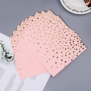 Servilletas de papel de 3 capas con estampado de lunares dorados personalizados, servilletas de estilo moderno para hoteles, restaurantes, celebraciones de fiestas - Product Image 4