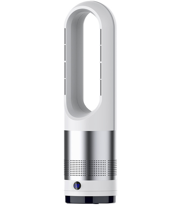 Ventilateur de sol argenté pour chauffage et refroidissement