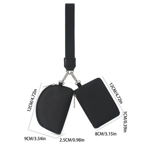Fashion Nylon <b>Wristlet</b> Mini Wallet With Zip Closure Waterproof For Daily Use - Product Image 2