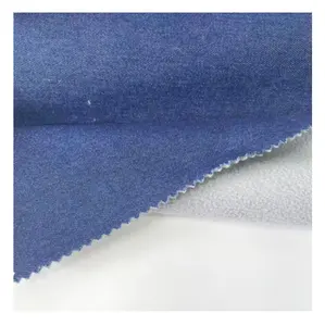 Wholesale denim and polar fleece bonded fabric For A Classic Clothing Style  