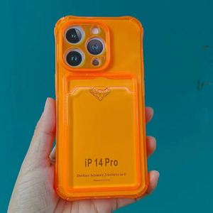 Coque de téléphone transparente avec fente pour <span class=keywords><strong>carte</strong></span> coque de téléphone antichoc en TPU souple pour <span class=keywords><strong>IPhone</strong></span> 13 12 11 Pro Max Xs Xr <span class=keywords><strong>7</strong></span> 8 <span class=keywords><strong>Plus</strong></span> - Product Image 5