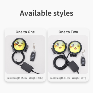 Nouveaux projecteurs LED RGB dynamiques « Demon Eyes » pour voitures, ampoules antibrouillard/de conduite 12V en aluminium couleur personnalisée, accessoires d'affichage - Product Image 5