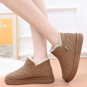 สินค้าขายดีประจำปี 2025 ของขวัญคริสต์มาส รองเท้าบูทฤดูหนาวสำหรับผู้หญิง รองเท้าแตะในบ้านแบบนุ่ม อุ่นสบาย ระบายอากาศได้ดี รองเท้าแตะขนปุยสำหรับใส่ในบ้าน - Product Image 1