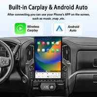 Radio para Auto con Pantalla Táctil de 17.2 Pulgadas, Android 13, para Chevrolet Silverado/GMC 2019-2023, Reproductor Multimedia, GPS, Navegación, Unidad Principal, TV