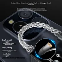 Amplificateur de casque portable HiFi avec décodage, sortie audio 3,5 mm, sortie Type-C DC, état neuf, protection OTP, neuf, matériau ABS