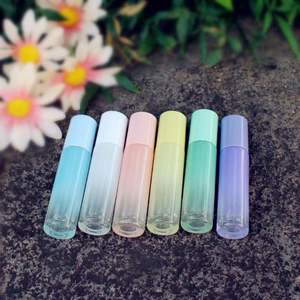 Botella de Aceite Esencial con Degradado de Perlas, 10 ml, Dispensador de Muestras de Perfume de Vidrio Color Jelly, Envase Cosmético de Aromaterapia Vacío - Product Image 2