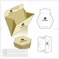 Boîte à lentilles de contact avec estampage doré, écologique, recyclable, boîte en papier personnalisée, fenêtre transparente, emballage pliable