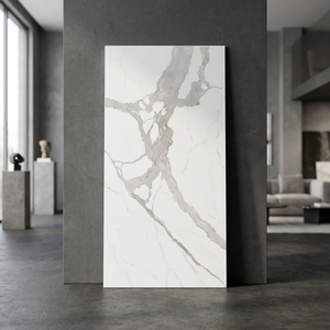 Bianco Staturio Venato 800x1600mm High Gloss Porcelain Floor And <b>Wall</b> Tiles White Marble Design 80x160cm - Product Image 5