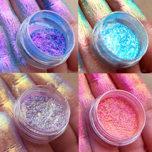 Venta al por Mayor de Polvo de Pigmento Camaleón Personalizado OEM, Sombra de Ojos Aurora Neón Multichrome, Maquillaje Brillante de Marca Privada - Product Image 4