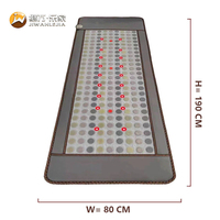 Jiwan Lejia Vente en gros de matelas chauffants personnalisés en pierre de jade verte naturelle, tapis de massage thermique pour centre de santé
