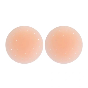 Cubrepezones de Silicona Sólida Perforada, Adhesivos Transpirables Reutilizables, Cubrepezones Invisibles Color Piel para <span class=keywords><strong>Mujer</strong></span> - Product Image 5