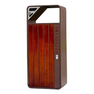 Contenedor de basura de acero inoxidable Ruixue para exteriores, tamaño comercial grande, cubo de basura sanitario, contenedor de clasificación de residuos para parques y zonas turísticas - Product Image 1