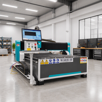 Machine de découpe laser automatique pour tôles métalliques à prix abordable avec garantie de 2 ans, découpeuse à fibre 1,5 kW pour usine