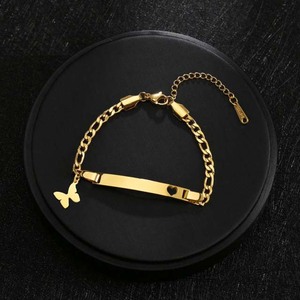 Bracelet personnalisé pour bébé, bracelet en acier inoxydable avec <span class=keywords><strong>nom</strong></span> personnalisé, bracelet d'amour pour bébé garçon ou fille, bracelet pour maman à sa fille/fils - Product Image 5