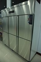 Congélateur encastrable sans givre à six portes de 1200 litres pour cuisine centrale