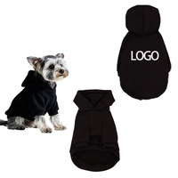 Großhandel Benutzerdefinierte Logo-Haustier-Hoodies für Hunde und Katzen Luxuriöses Schwarz-Weißes Niedliches Design Polyester Winter Herbst Sportbekleidung