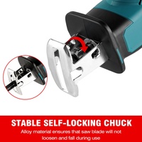 Scie alternative électrique sans fil sans brosse scie électrique outil de coupe de bois en métal à vitesse Variable pour batterie Makita 18V