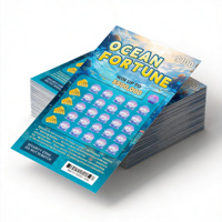 Carte à gratter personnalisée DIY pour loterie, impression numérique, grand prix, design gratuit, avec carton/carton double face, estampage à chaud