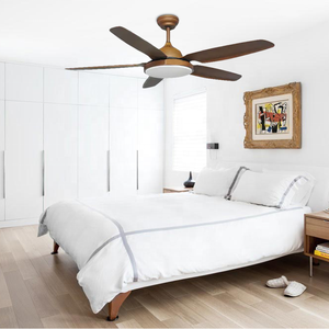 5 Blade 52 inch <span class=keywords><strong>Fan</strong></span> Trần 6 tốc độ <span class=keywords><strong>DC</strong></span> động cơ <span class=keywords><strong>Reversible</strong></span> điều khiển từ xa <span class=keywords><strong>Fan</strong></span> trần ánh sáng với LED ánh sáng - Product Image 2