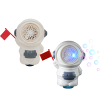 Machine à bulles LED Astronaute 10 trous avec effet lumineux pour enfants, idéale pour fêtes en extérieur, anniversaires et cadeaux de festival