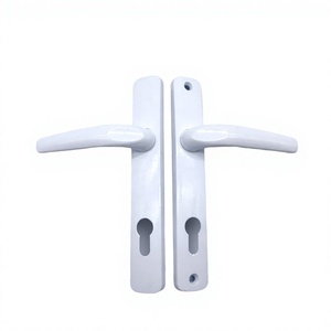 Poignée de porte ambidextre en alliage d'aluminium au design moderne avec revêtement en poudre pour portes d'entrée extérieures - Installation facile Villa Atelier - Product Image 2