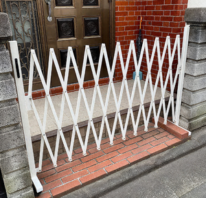 Porte de sécurité pliable simple Porte <span class=keywords><strong>accordéon</strong></span> Clôture métallique extensible pour cours Garages Revêtement en acier au carbone - Product Image 6