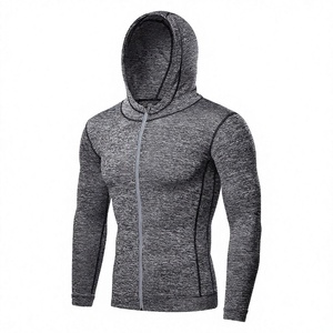 Sweat-shirt personnalisé OEM ODM à manches régulières, imprimé, pour l'hiver, la mode, la gym, la course en extérieur, manteau, sweats à capuche sportifs pour hommes, vêtements de fitness et de yoga - Product Image 4