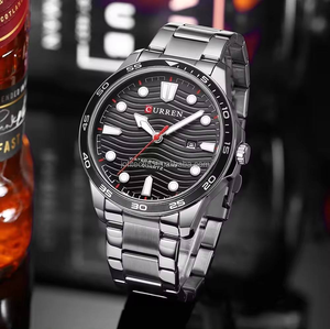 Montres pour hommes CURREN 8426, mode, décontractées, étanches, lumineuses, de marque haut de gamme, en acier inoxydable, quartz. - Product Image 2